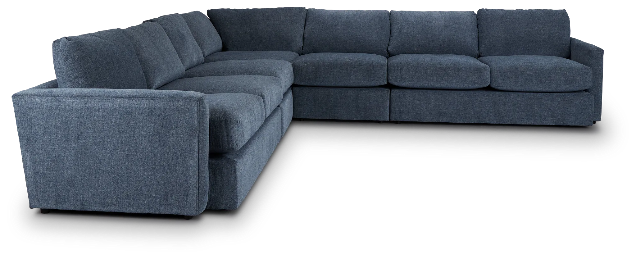 Noah Blue Fabric Large Two-arm Sectional