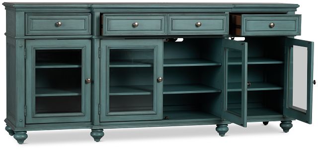 Savannah Teal Credenza