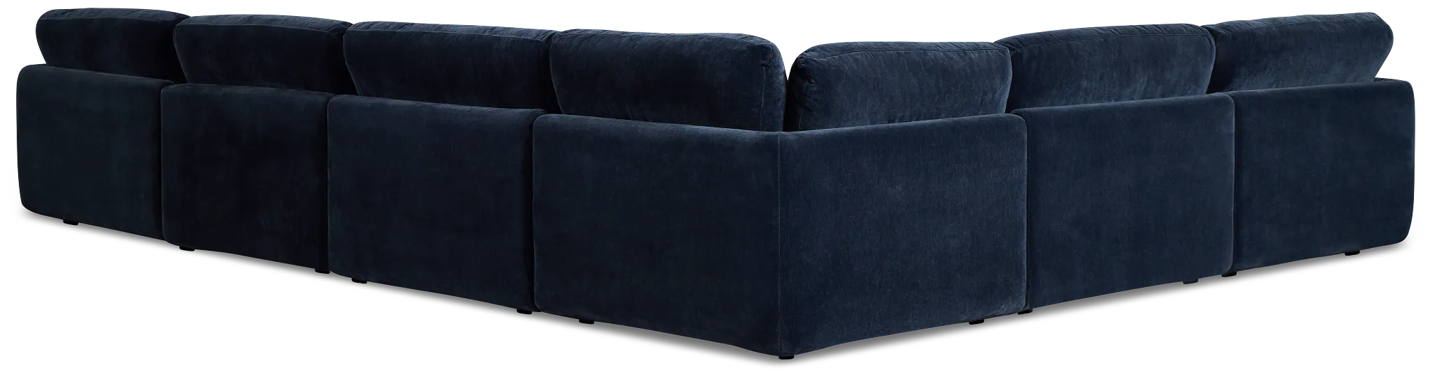 Jules Dark Blue Velvet 6-piece Modular Sectional