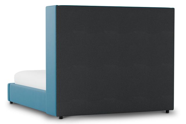 Captiva Joya Teal 60" Upholstered Shelter Bed