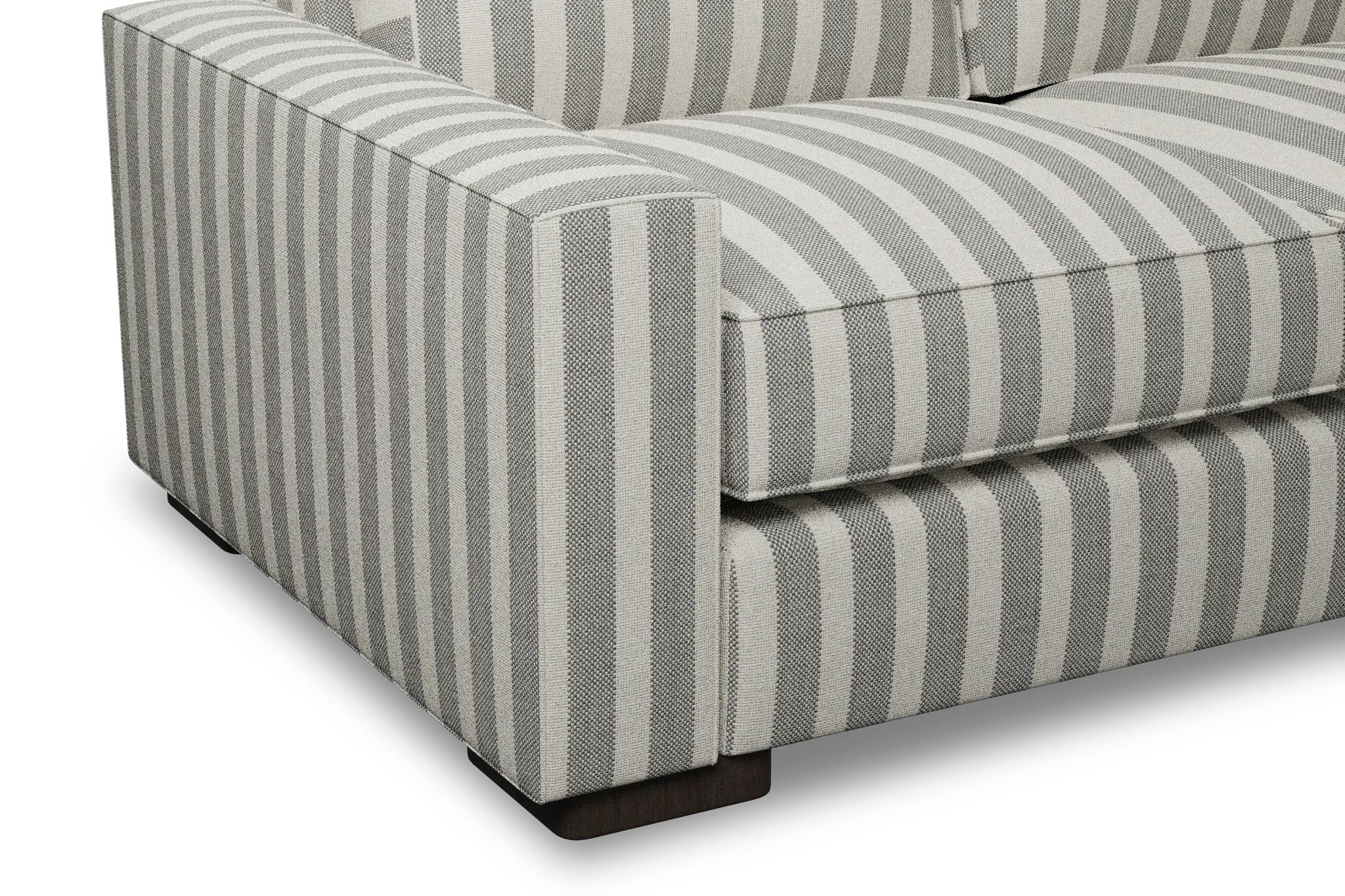 Edgewater Sea Lane Dark Gray 96" Sofa W/ 3 Cushions