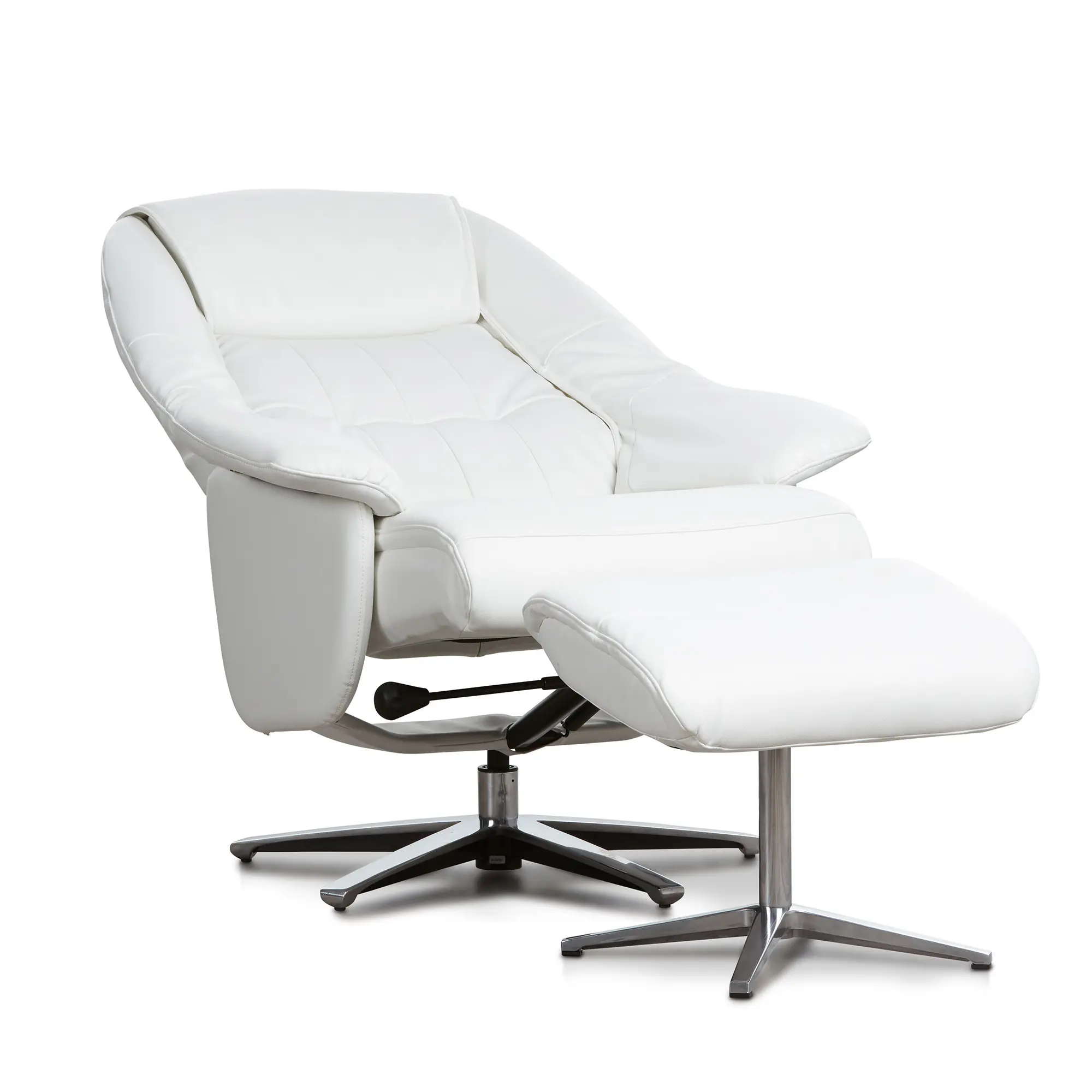 Jones White Micro Recliner & Ottoman Jones White Micro Recliner & Ottoman