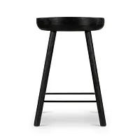 Barry Black 24" Wood Barstool