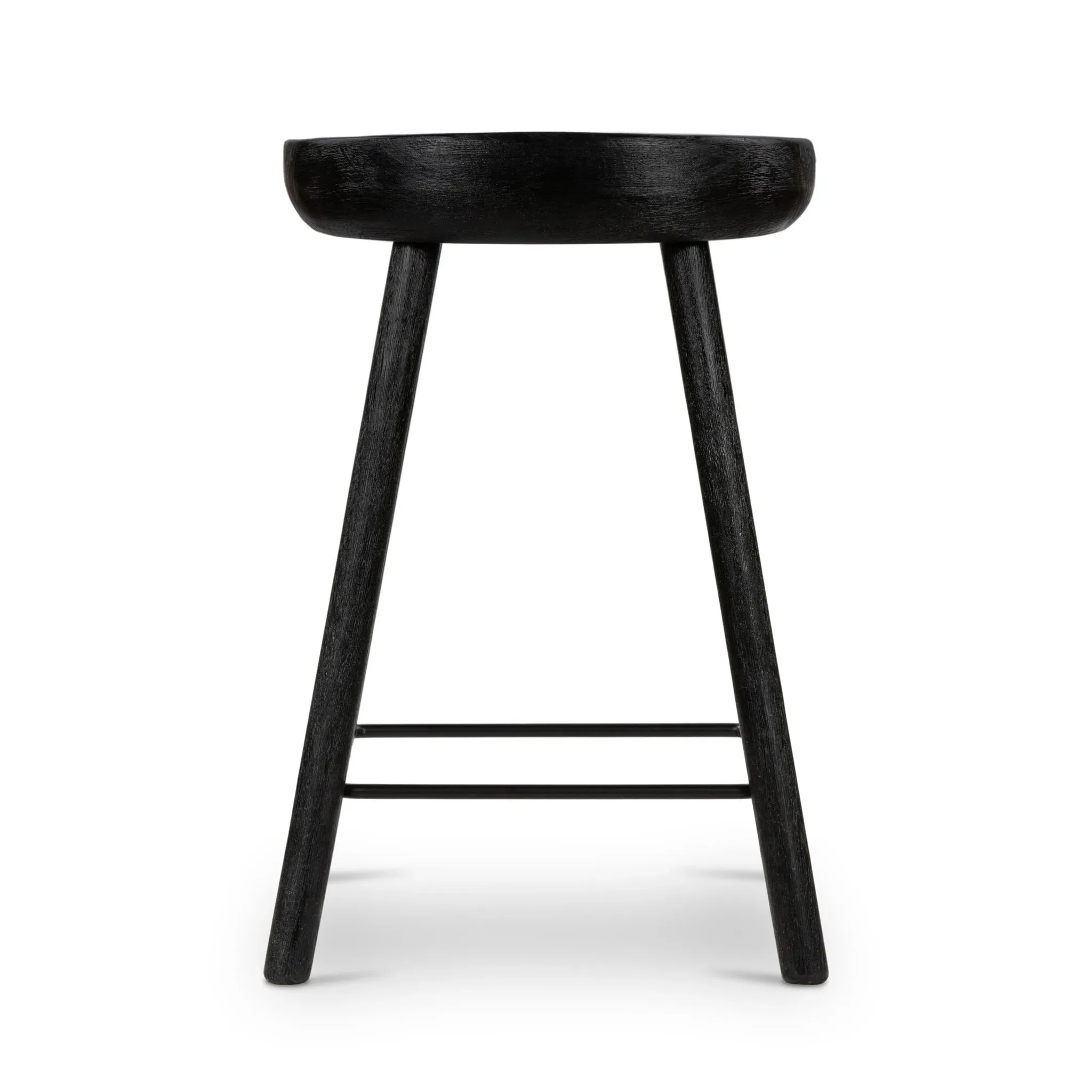 Barry Black 24" Wood Barstool