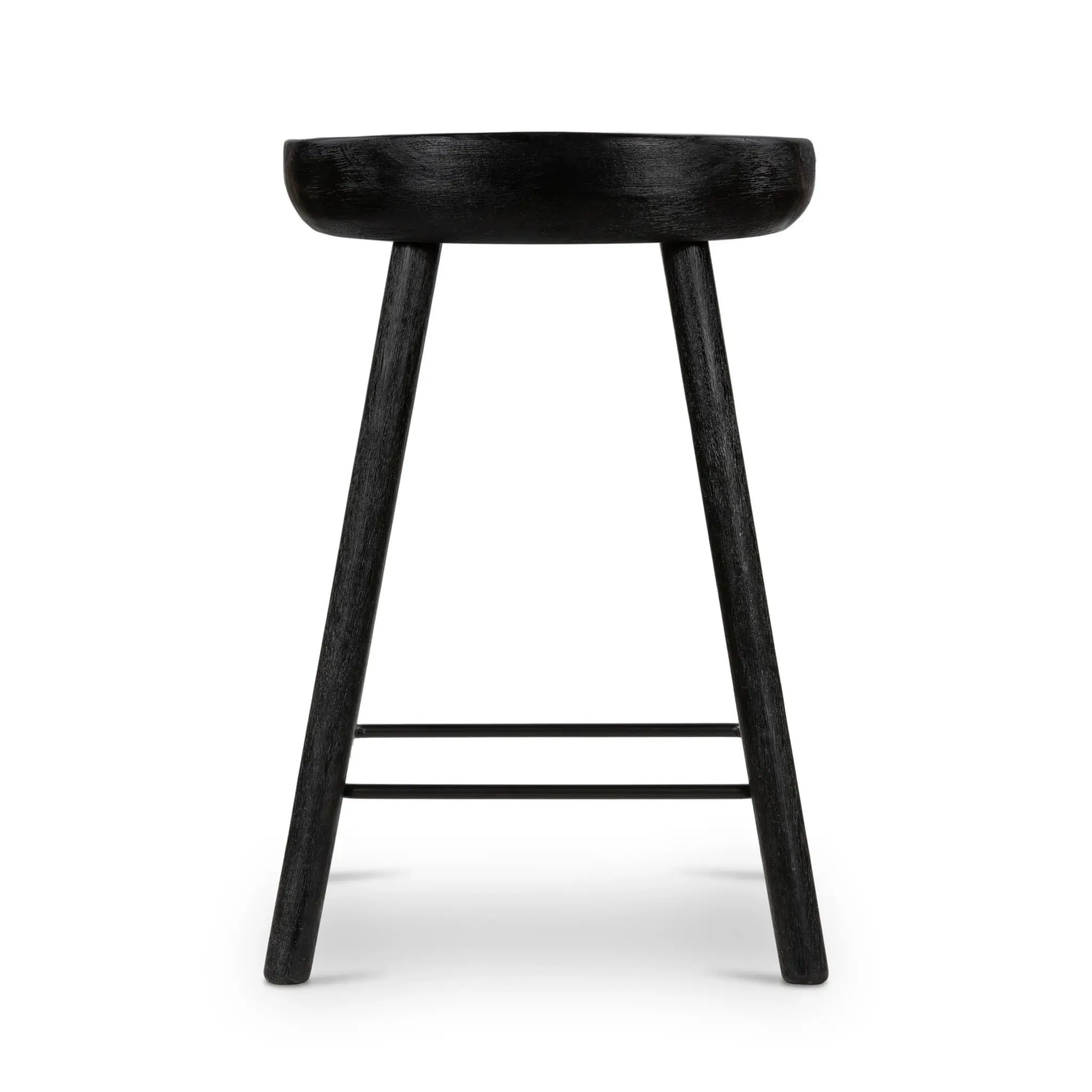 Barry Black 24" Wood Barstool Barry Black 24" Wood Barstool