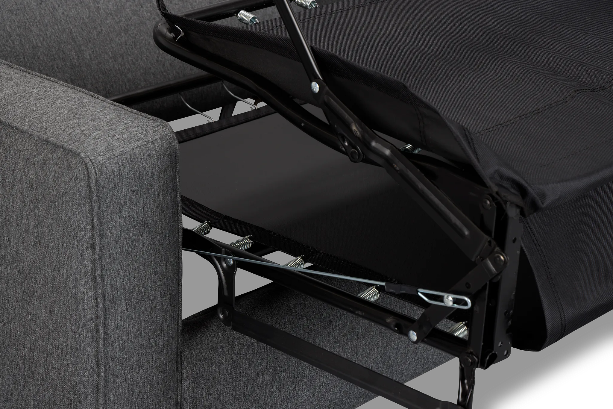 Siesta Delray Dark Gray Fabric Innerspring Sleeper