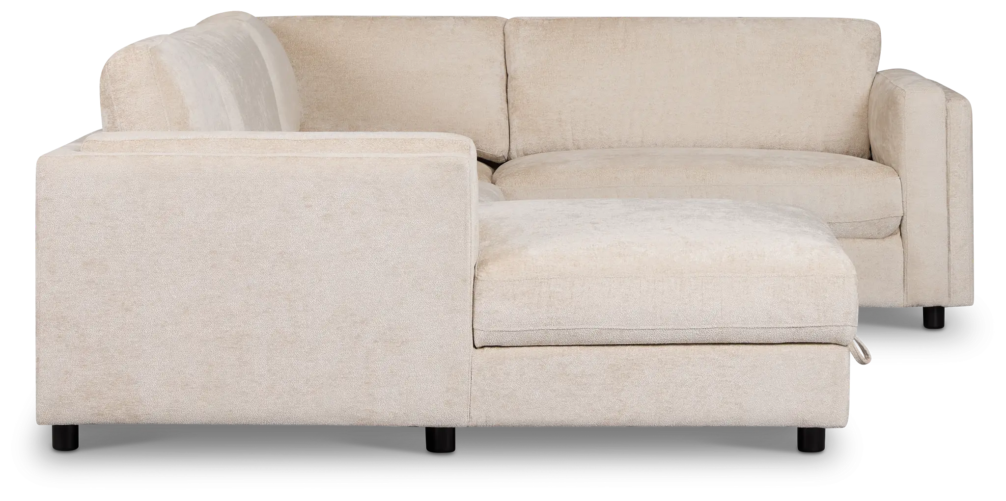 Farren Beige Fabric Medium Left Chaise Sleeper Sectional Farren Beige Fabric Medium Left Chaise Sleeper Sectional