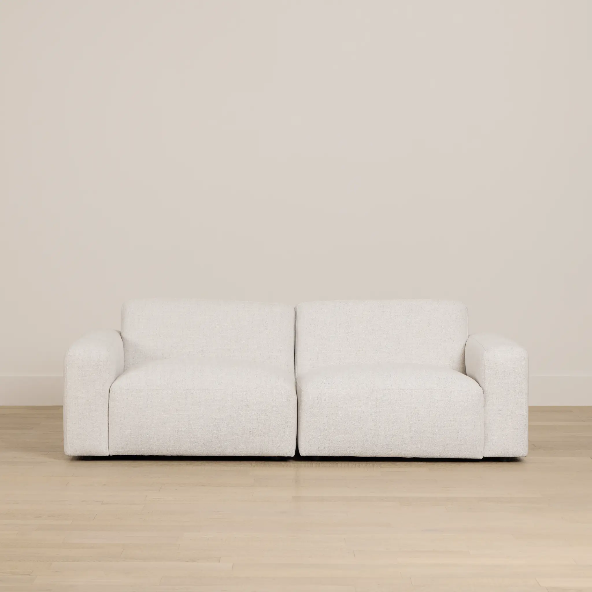 Baylor Light Beige Fabric 2-piece Modular Sofa Baylor Light Beige Fabric 2-piece Modular Sofa