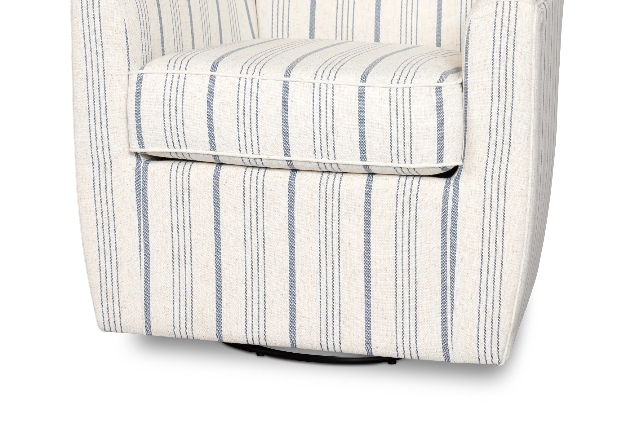 Blakely Light Blue Stripe Accent Chair