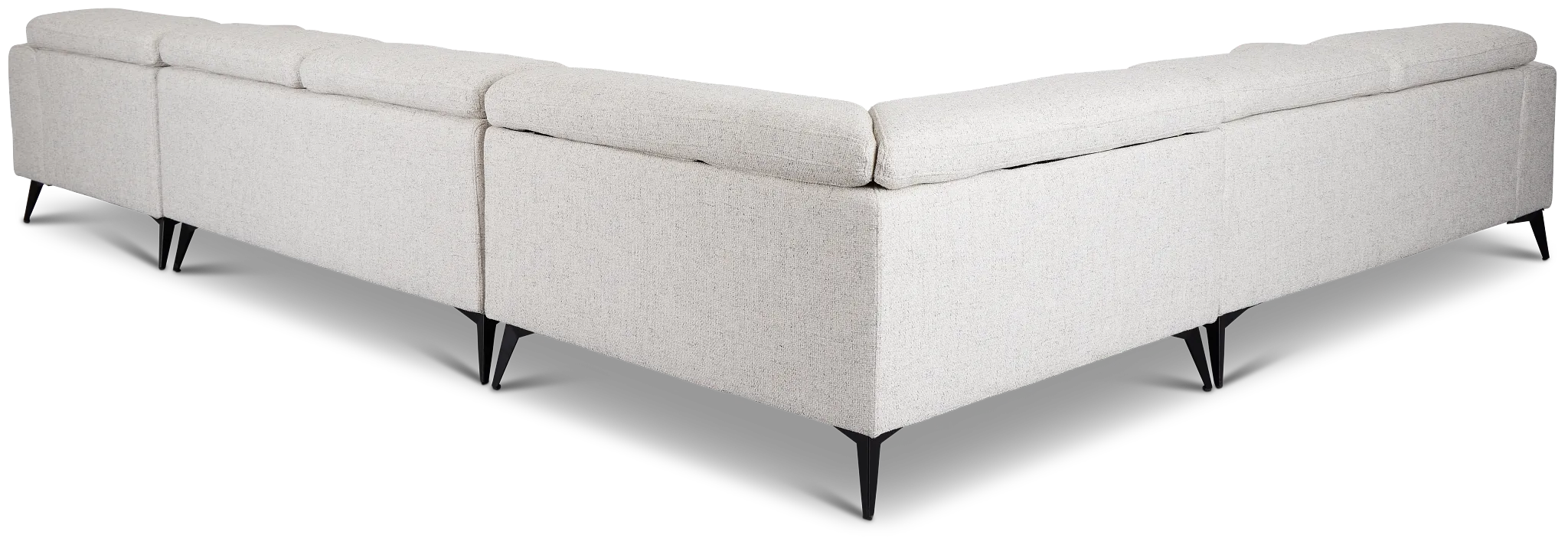 Alina Beige Fabric Medium Right Chaise Sectional