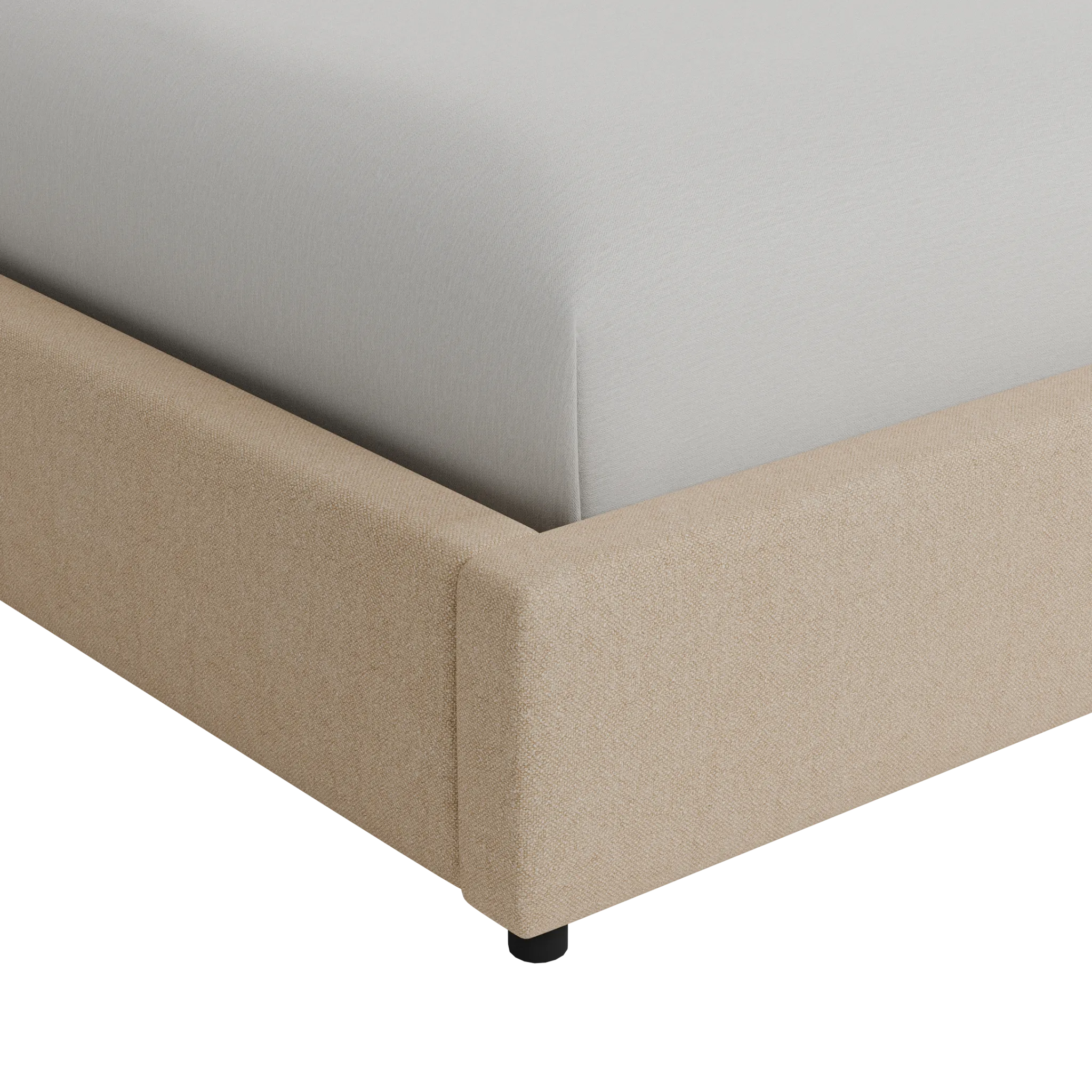 Grayton Elite Taupe 54" Upholstered Platform Bed