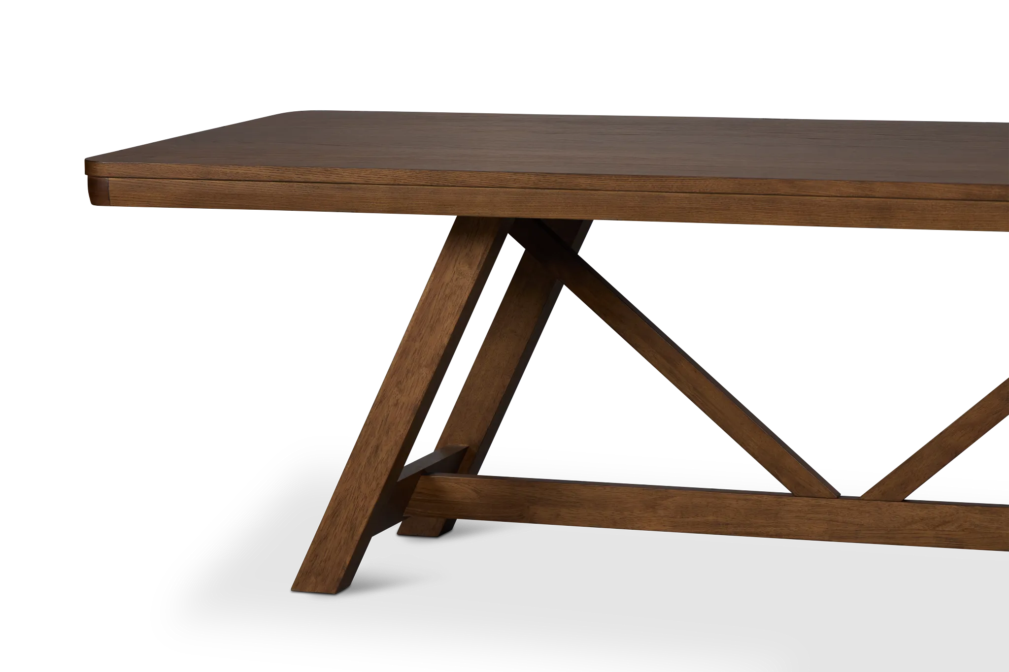 Pacific Mid Tone Trestle Table