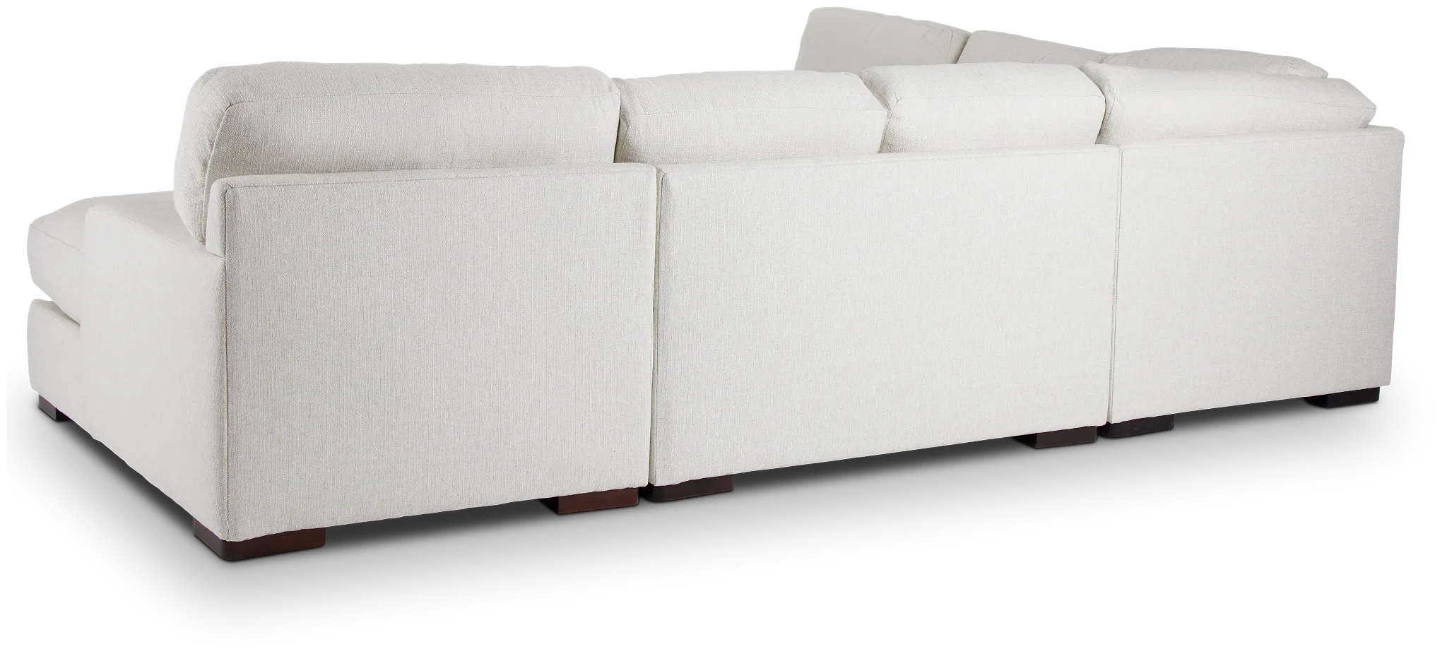 Veronica White Down Medium Right Chaise Sectional
