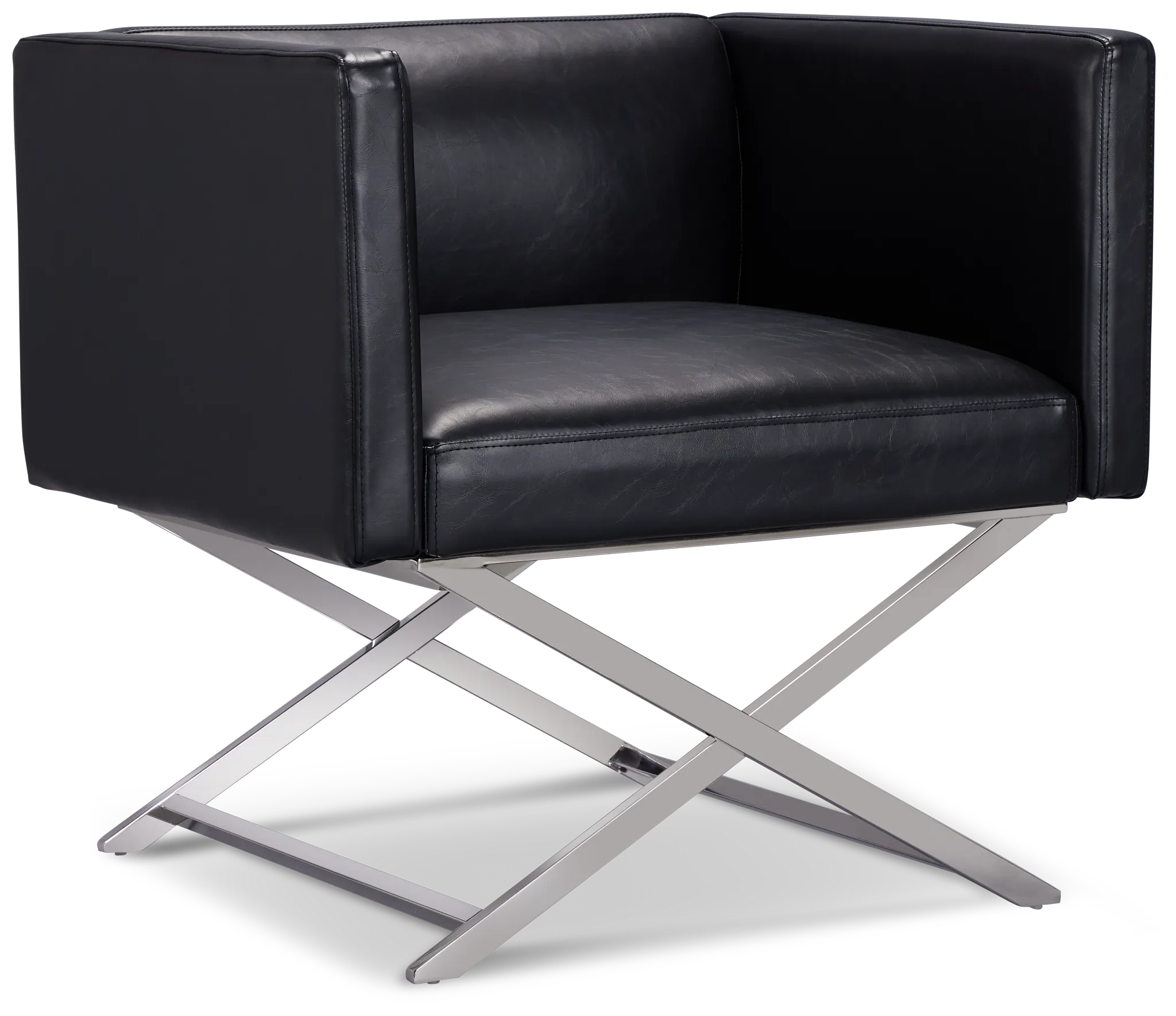 Leone Black Accent Chair