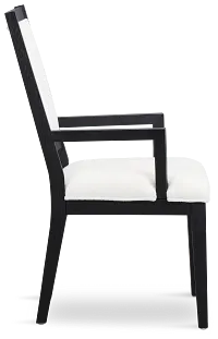 Alden Black Upholstered Arm Chair