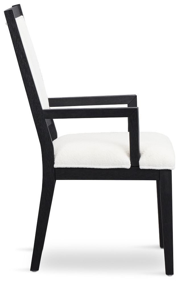 Alden Black Upholstered Arm Chair