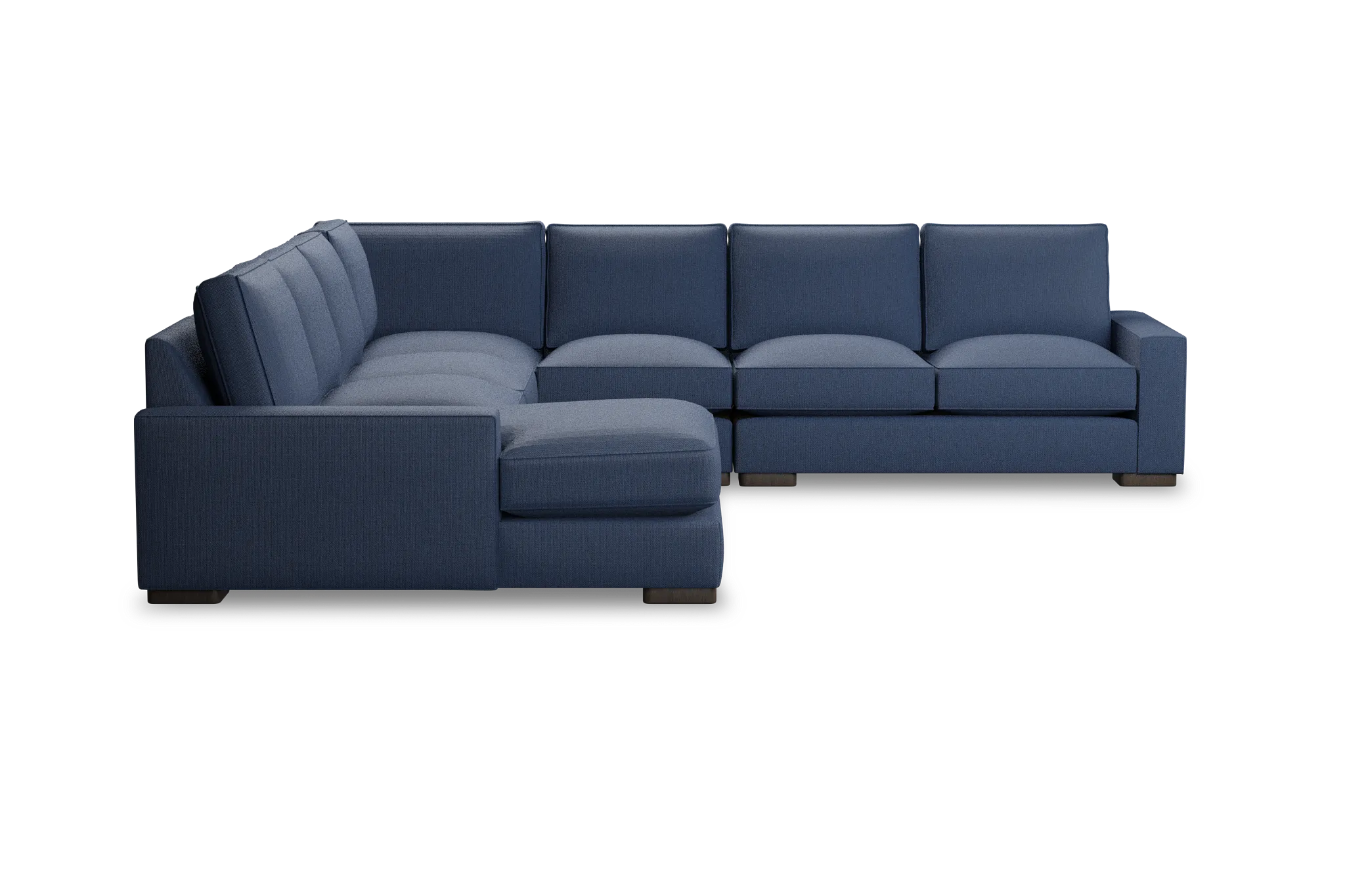 Edgewater Revenue Dark Blue Large Left Chaise Sectional