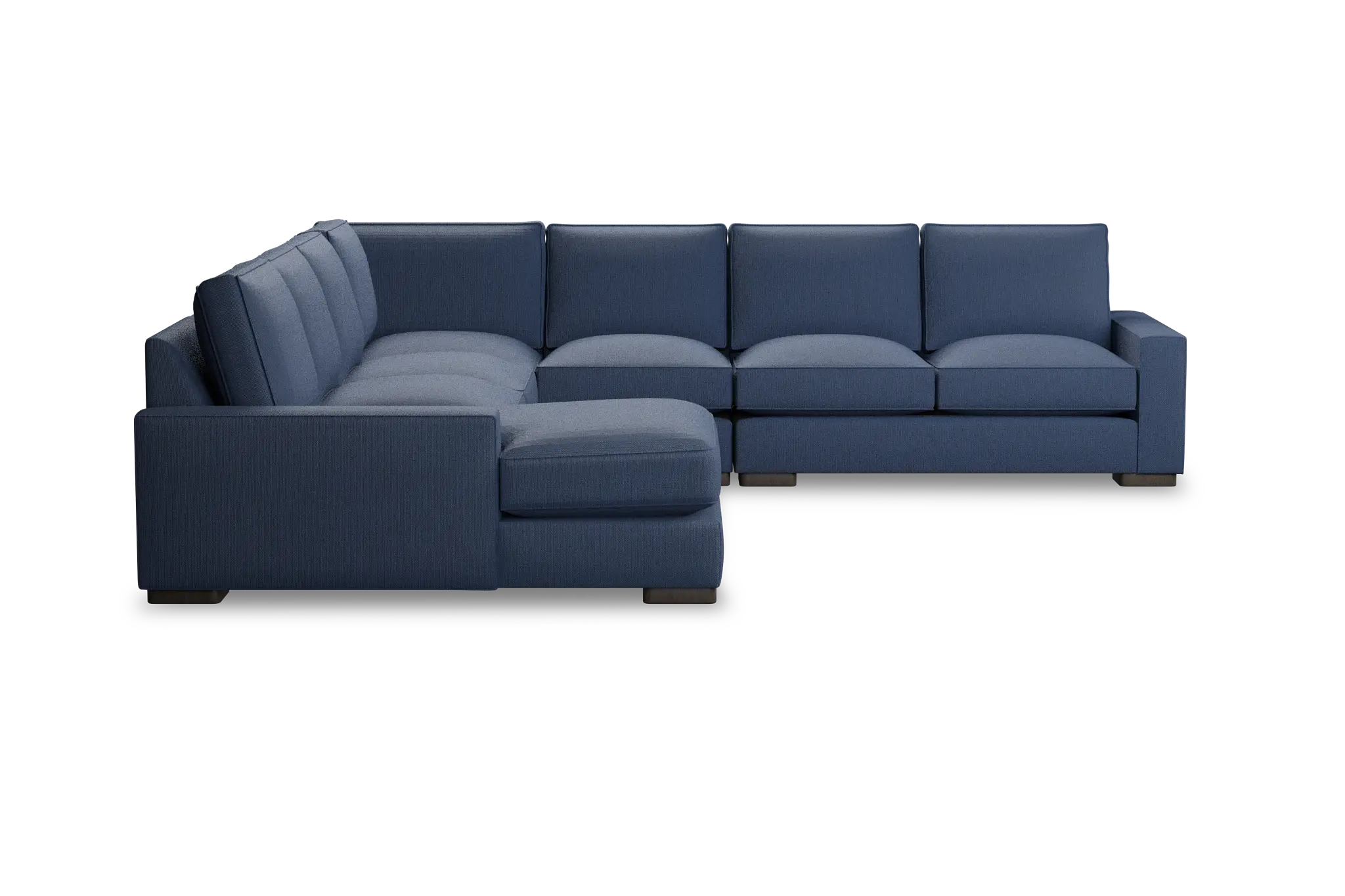 Edgewater Revenue Dark Blue Large Left Chaise Sectional Edgewater Revenue Dark Blue Large Left Chaise Sectional