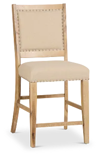 Joplin Light Tone 24" Upholstered Barstool