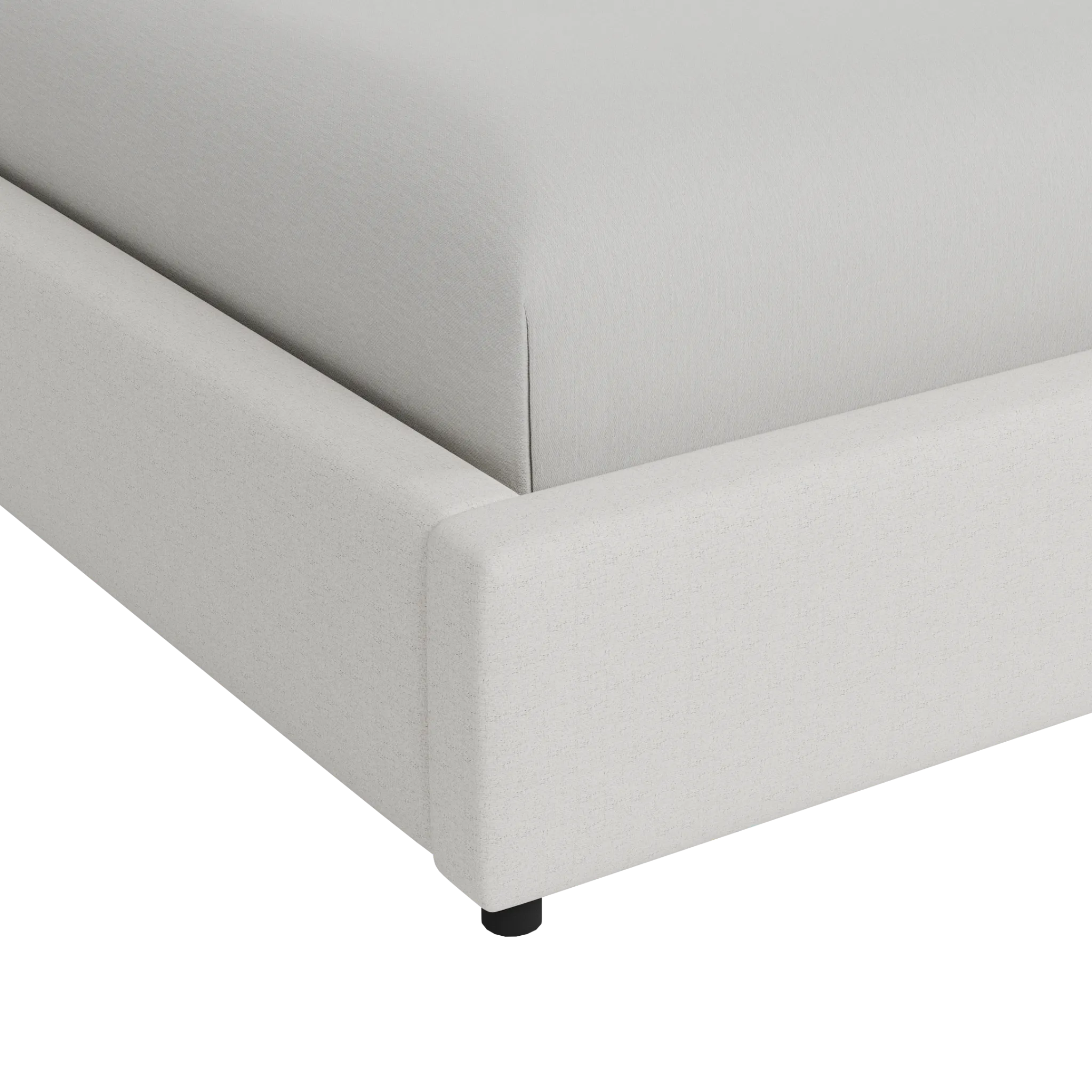 Grayton Natural Beauty Beige 54" Upholstered Platform Bed
