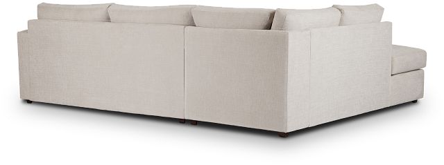 Maxie Light Beige Micro Small Left Bumper Sectional