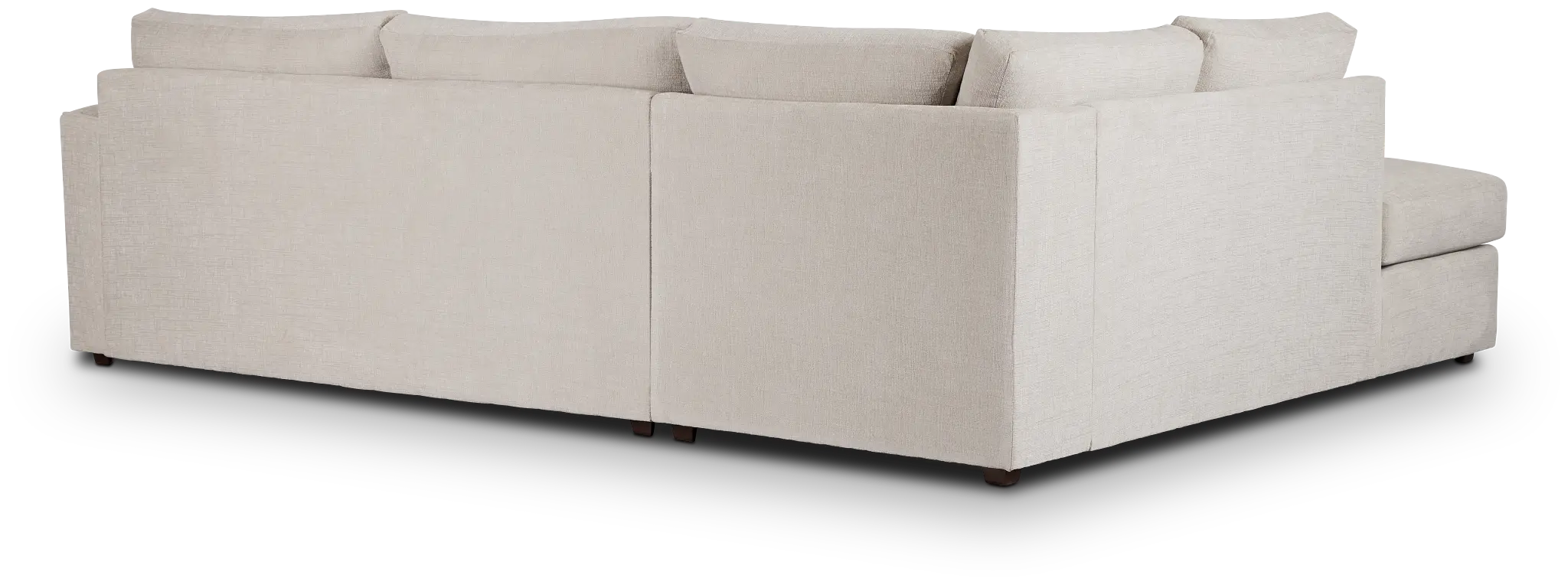 Maxie Light Beige Micro Small Left Bumper Sectional Maxie Light Beige Micro Small Left Bumper Sectional