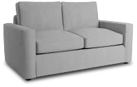 Siesta Revenue White Fabric Loveseat