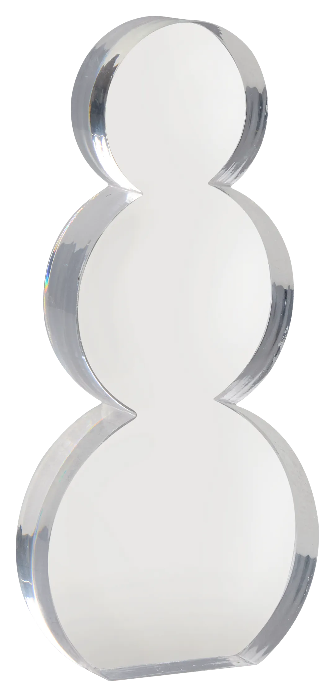 Snowman Clear Large Sculpture