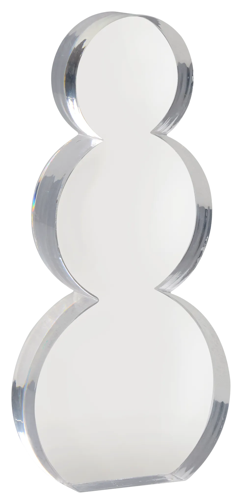 Snowman Clear Large Sculpture