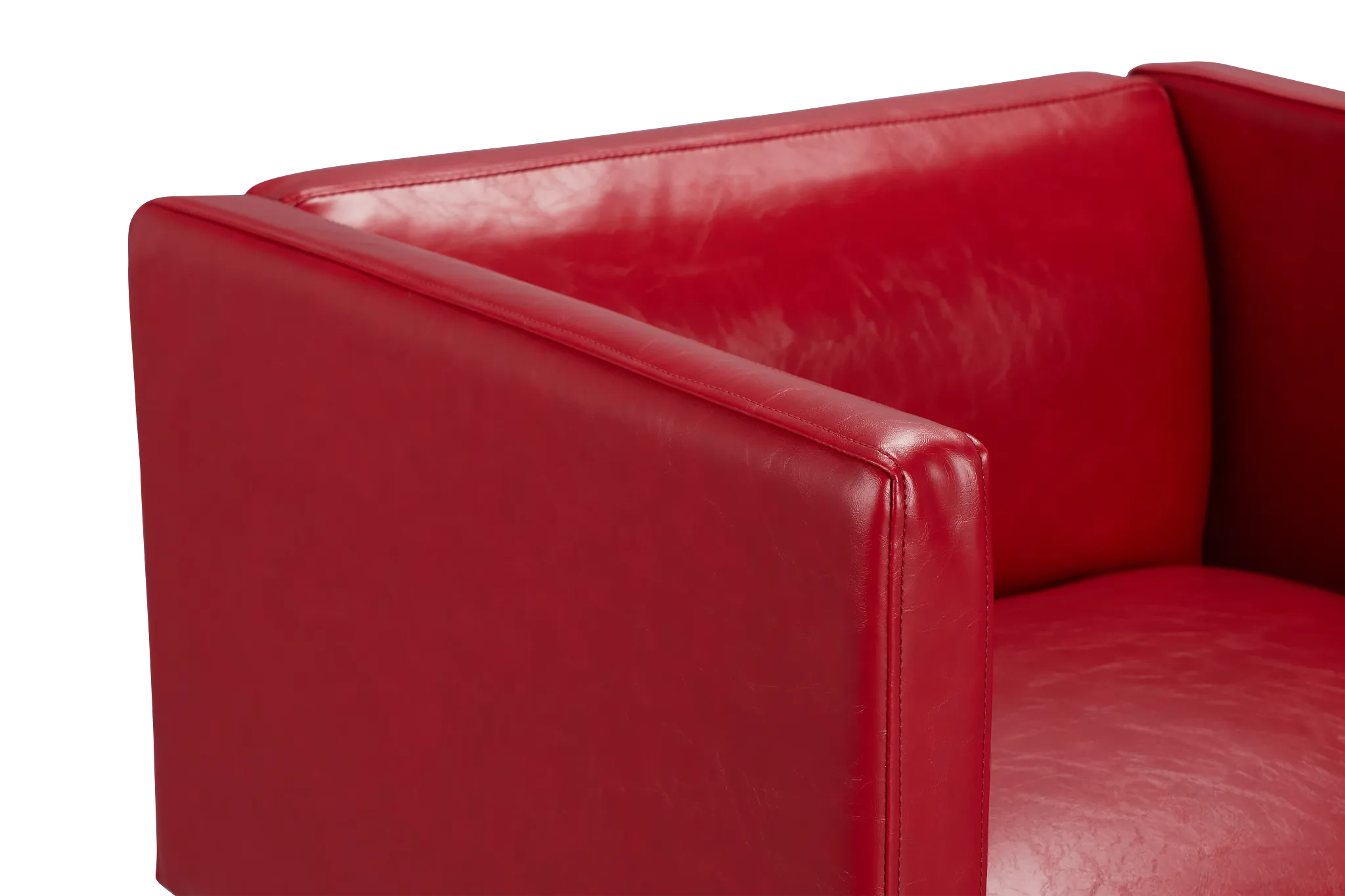 Leone Red Accent Chair