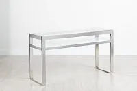 Miami White Glass Console Table