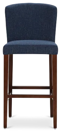 Bentley Dark Blue 30" Upholstered Barstool