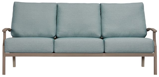 Raleigh Teal Aluminum Sofa