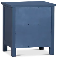Charleston Dark Blue 1-drawer Nightstand