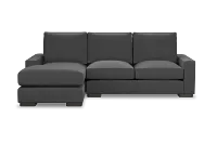 Edgewater Delray Dark Gray Left Chaise Sectional