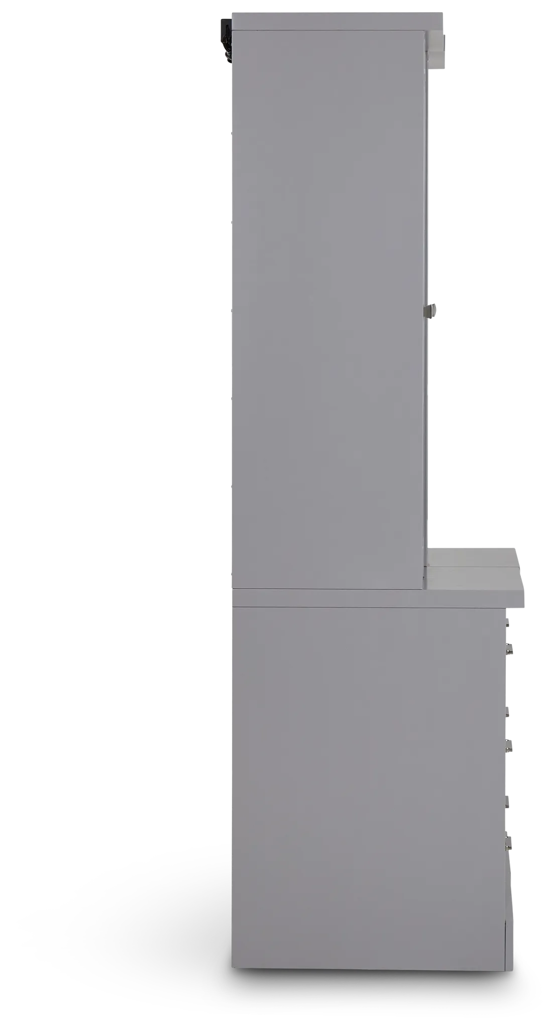 Newport Gray Drawer Bookcase