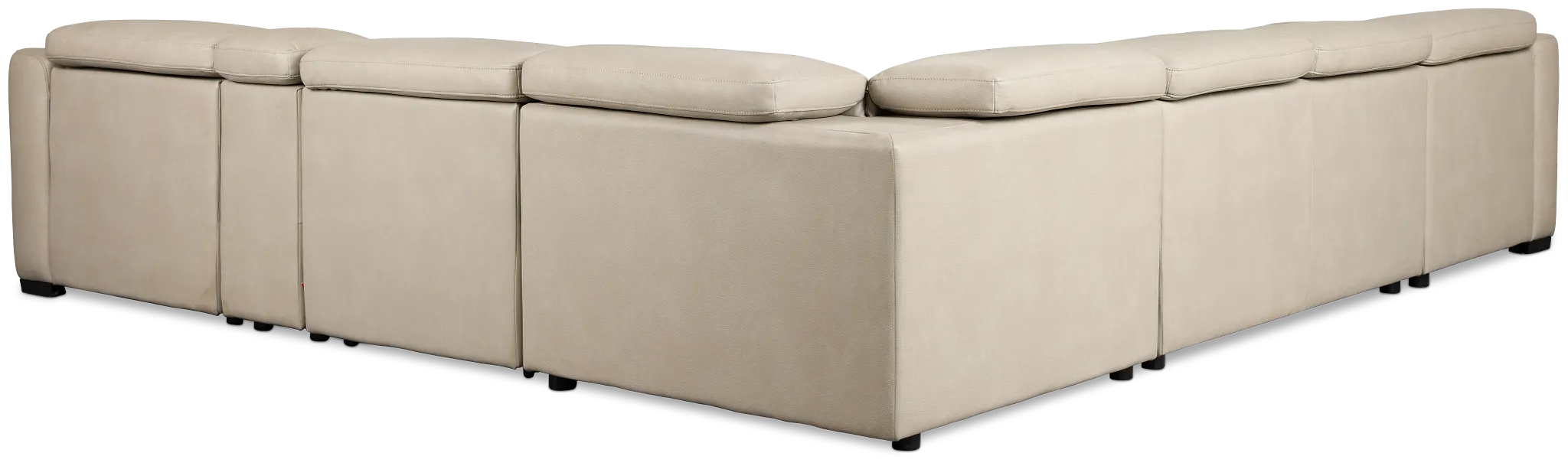 Melody Light Gray Storage Medium Left Power Reclining Chaise Sleeper Sect