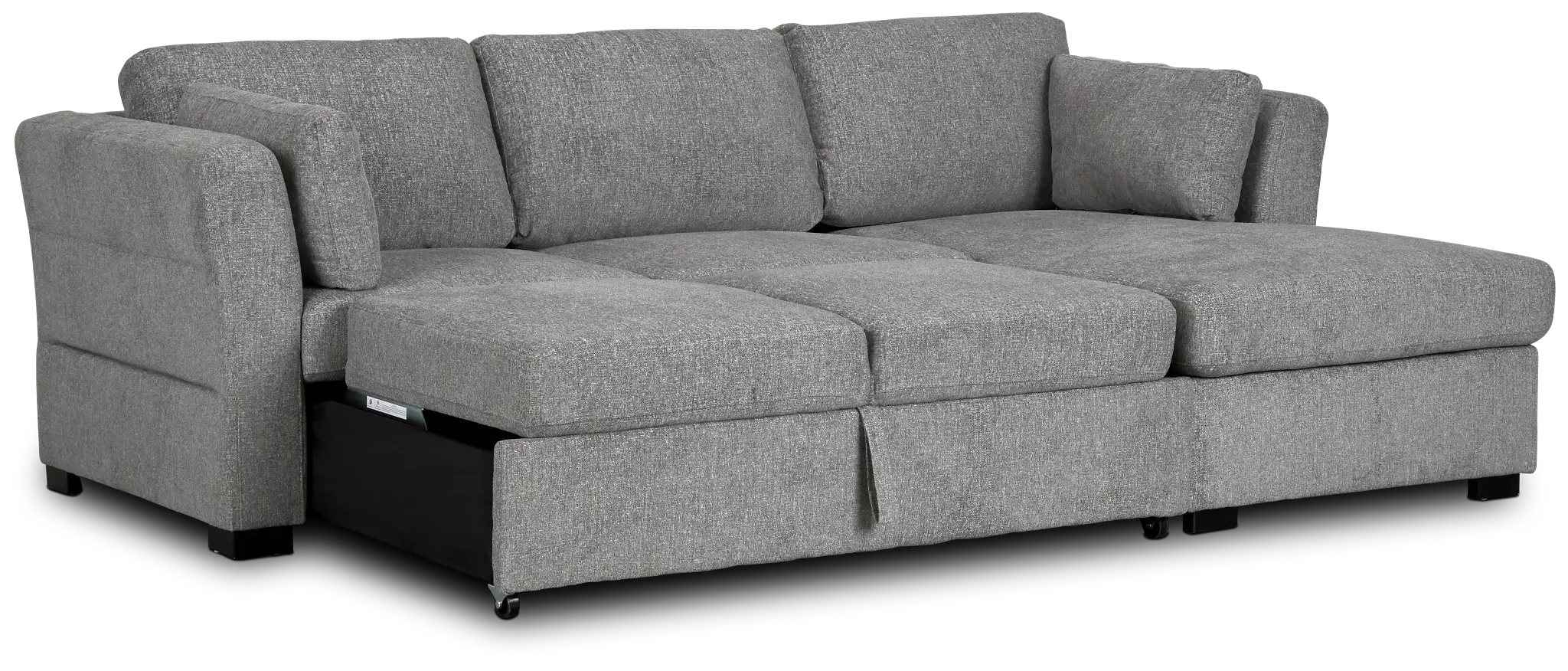Amber Dark Gray Fabric Small Right Chaise Storage Sleeper Sectional Amber Dark Gray Fabric Small Right Chaise Storage Sleeper Sectional