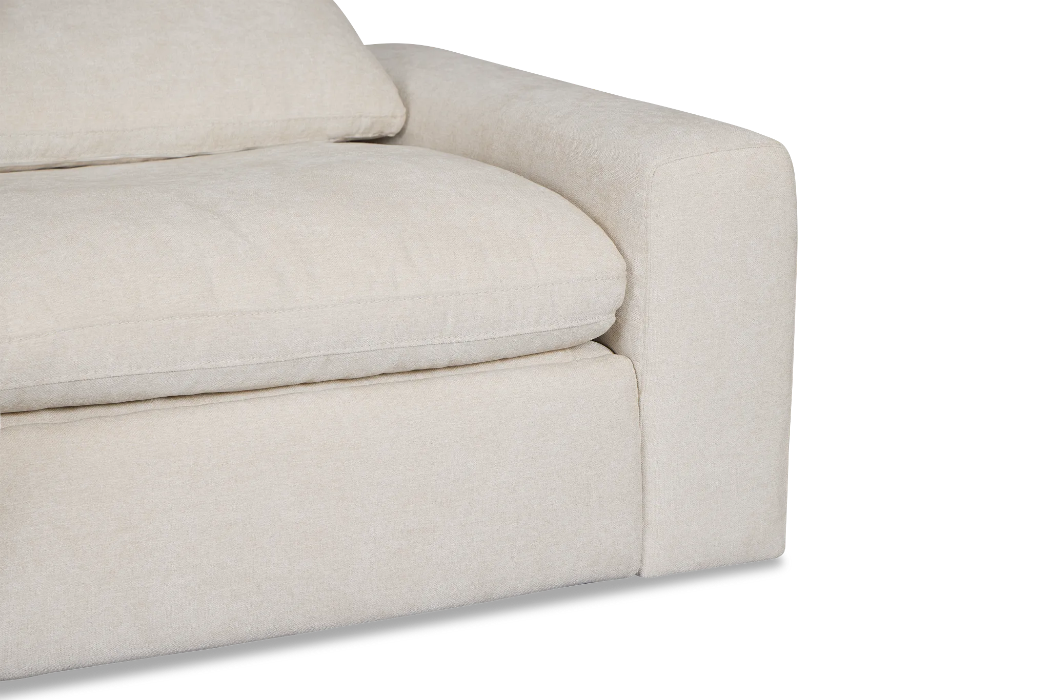 Drift Light Beige Fabric Power Reclining Console Loveseat