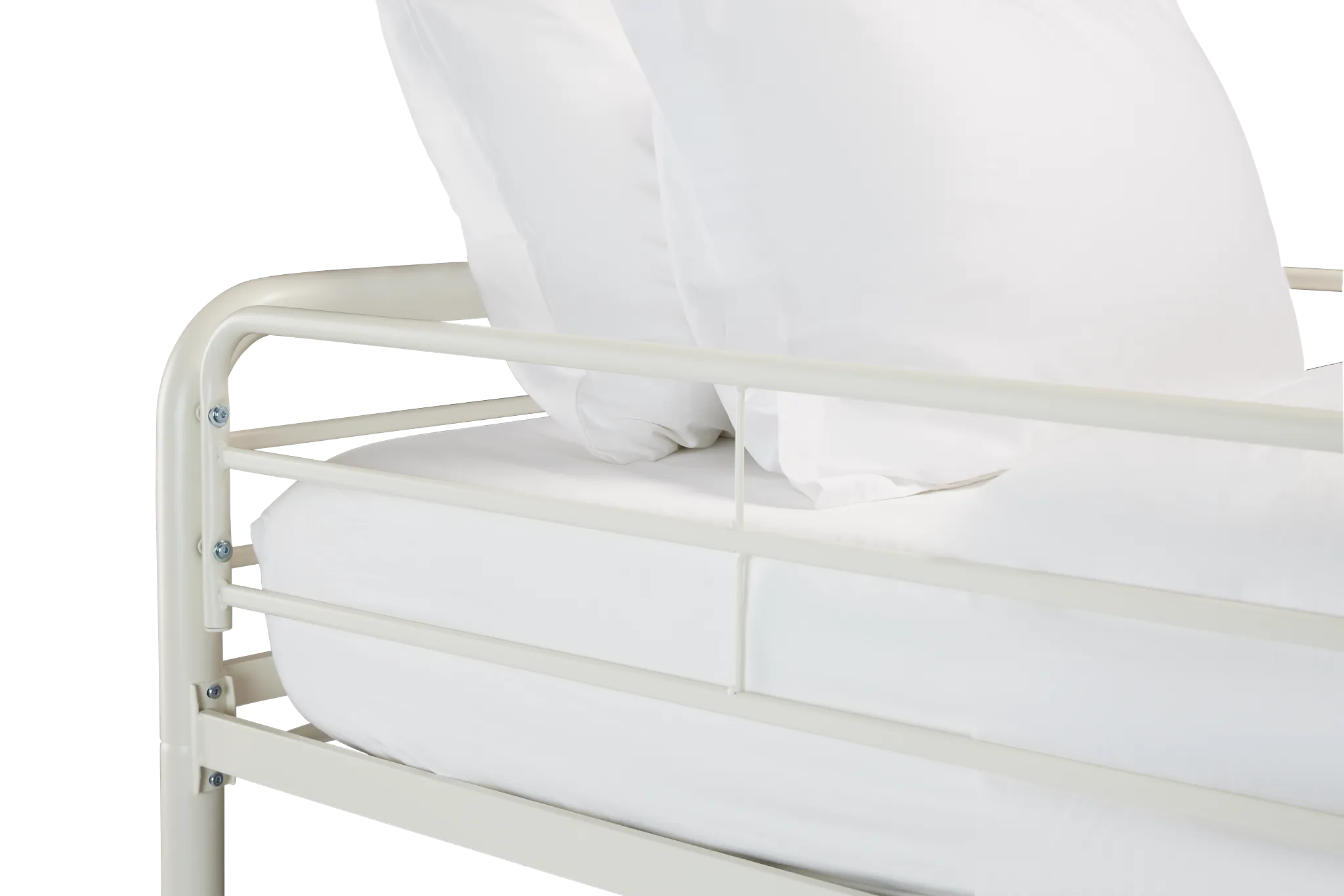 Rory White Metal Bunk Bed