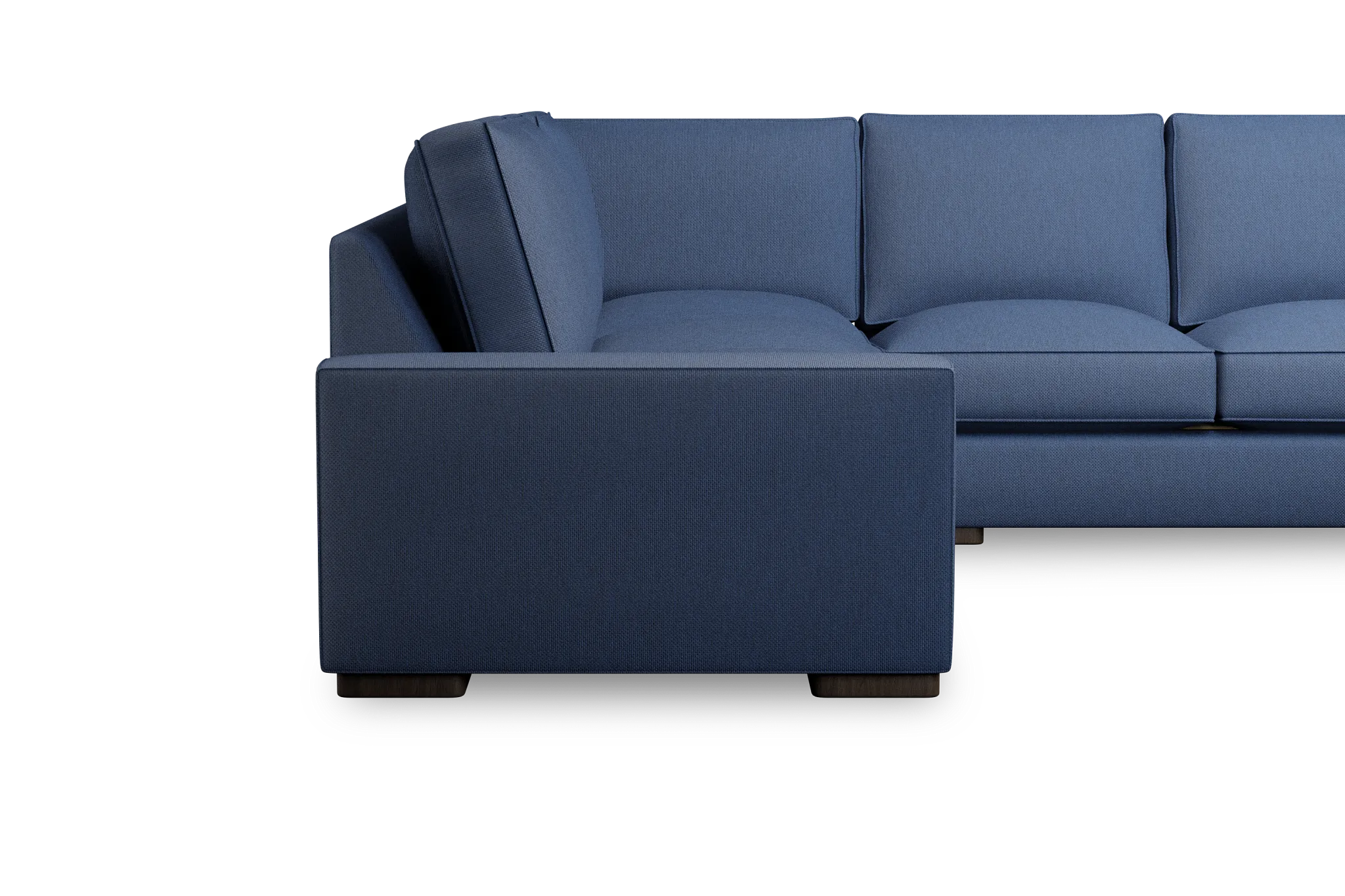 Edgewater Revenue Dark Blue Small Two-arm Sectional