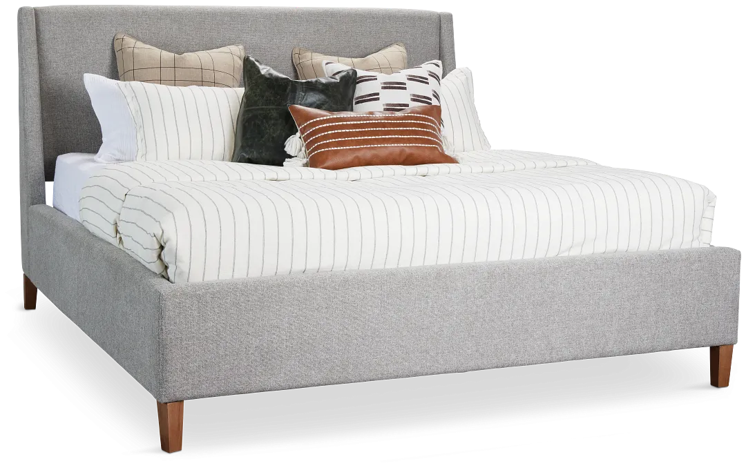 Provo Gray Uph Panel Bed
