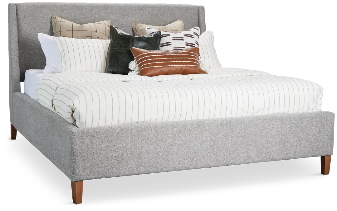 Provo Gray Uph Panel Bed Provo Gray Uph Panel Bed