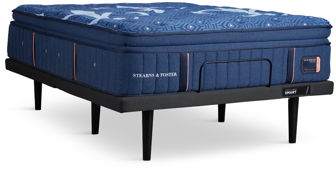 Stearns & Foster Lux Estate Soft Ergo Smart Adjustable Mattress Set