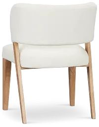 Malibu White Upholstered Side Chair