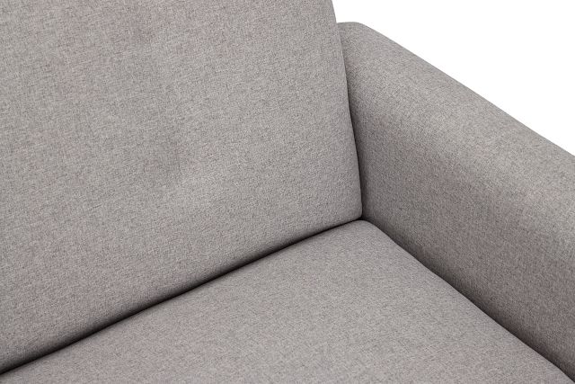 Denali Light Gray Fabric Sofa Futon