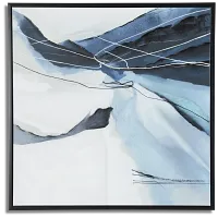 Aleena Blue Framed Wall Art