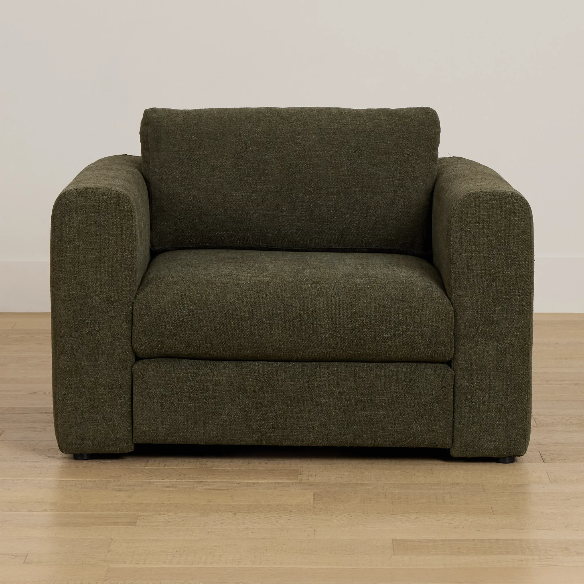 Alma Dark Green Fabric Chair