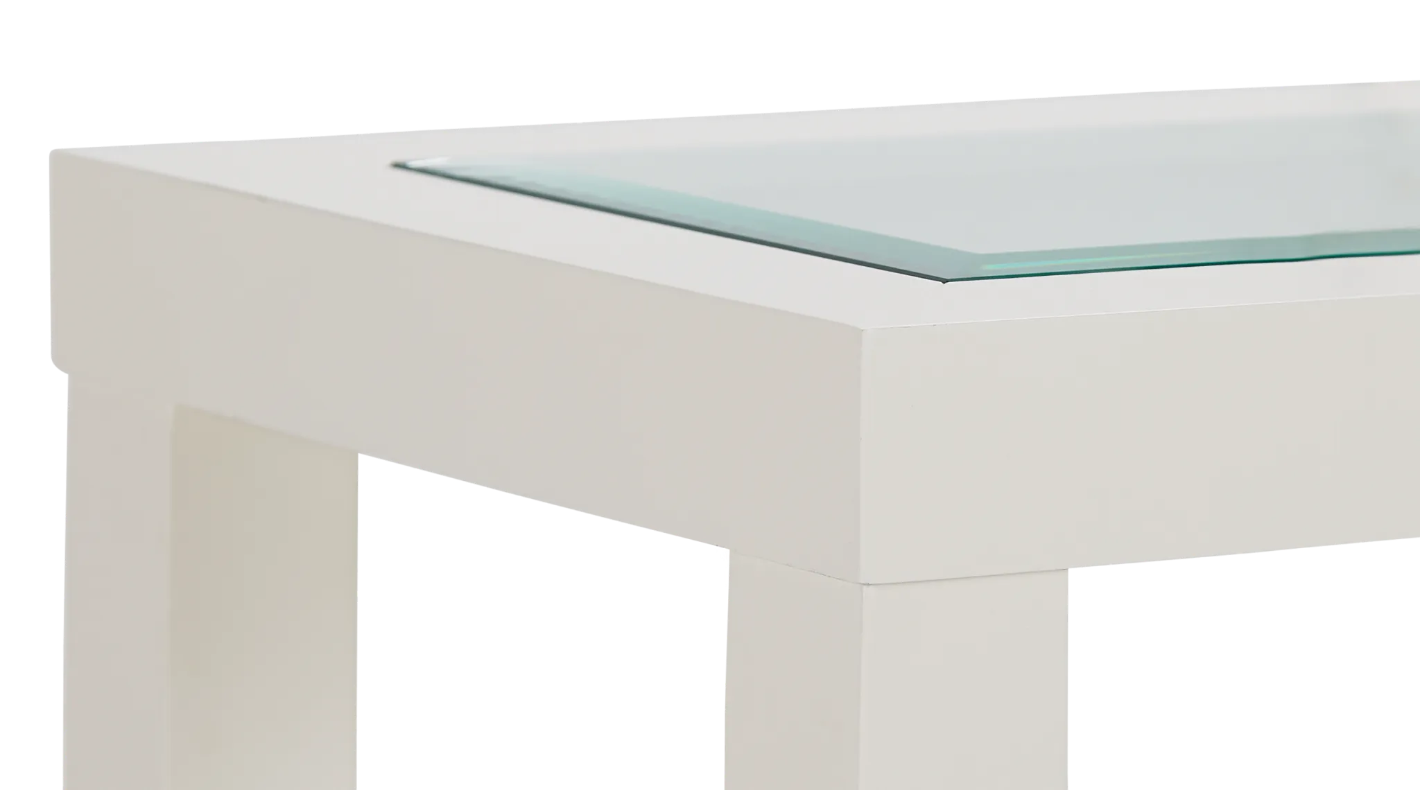 Hurley White Chairside Table