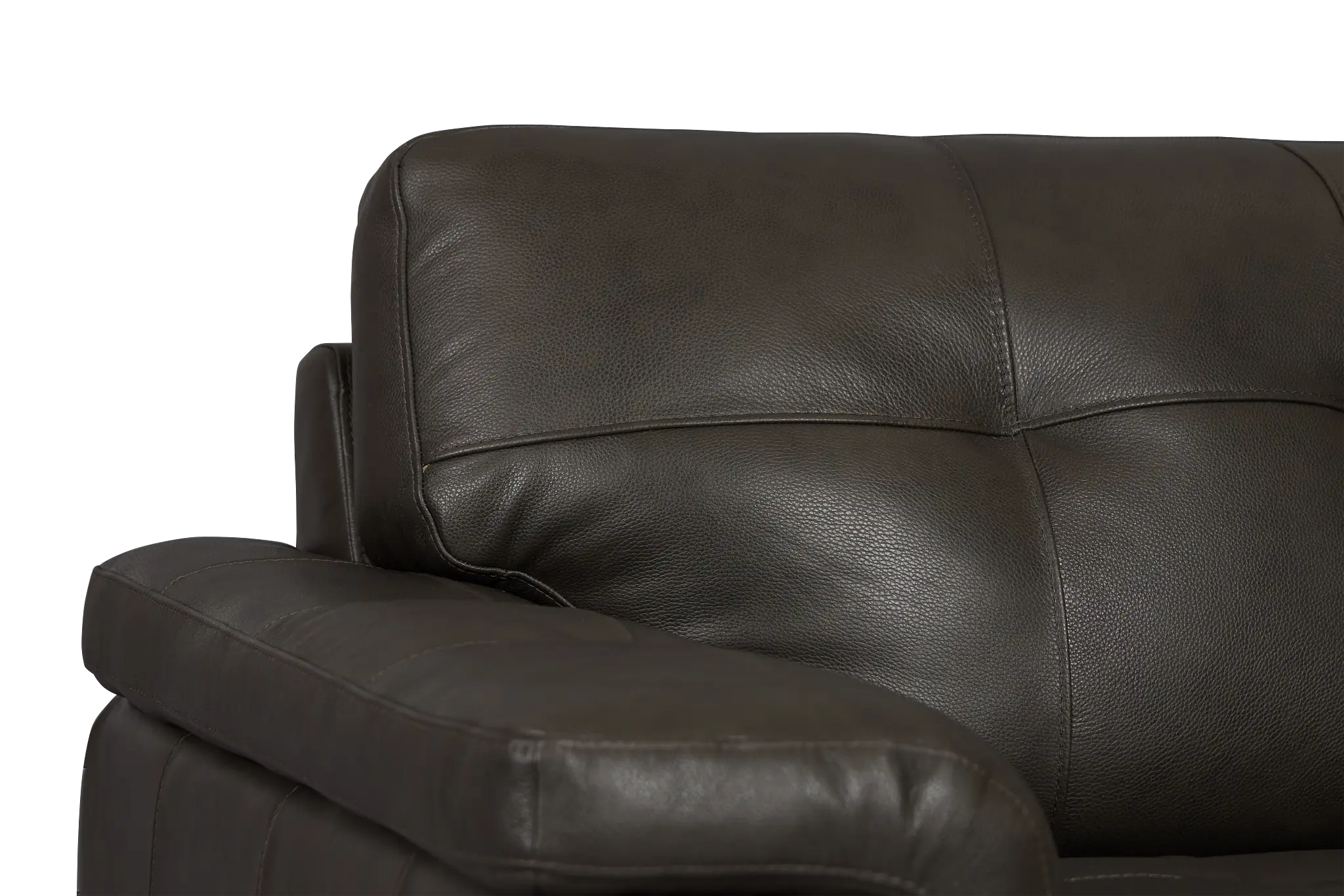 Braden Dark Gray Leather Sofa Braden Dark Gray Leather Sofa